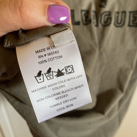 NWT- Parallel x League- SIMON TEE - ARMY / BLACK- Size Large - Picture 12 of 12